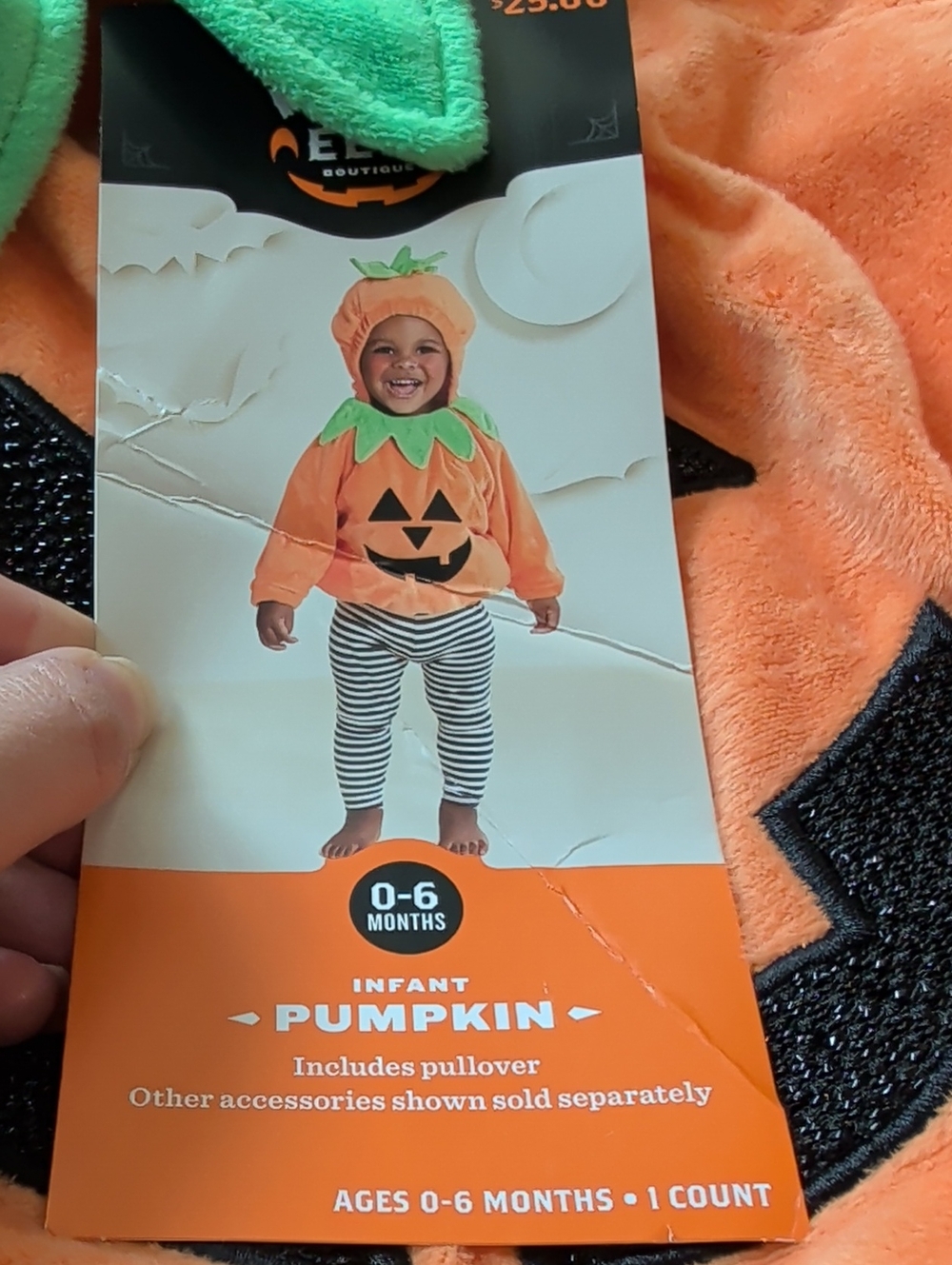 Infant Pumpkin Pullover Costume - Orange